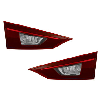Pacific Best® - Driver and Passenger Side Inner Replacement Tail Lights (CAPA Certified)