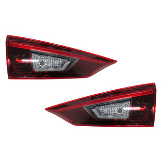 Pacific Best® - Driver and Passenger Side Inner Replacement Tail Lights (Standard Line)