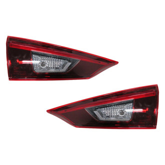 Pacific Best® - Driver and Passenger Side Inner Replacement Tail Lights (Standard Line)