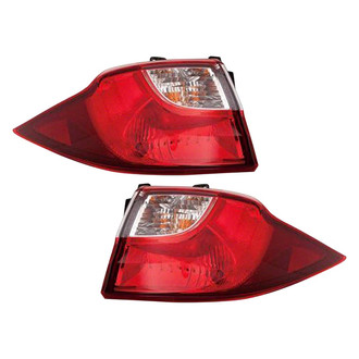 Pacific Best® - Driver and Passenger Side Outer Replacement Tail Lights (CAPA Certified)