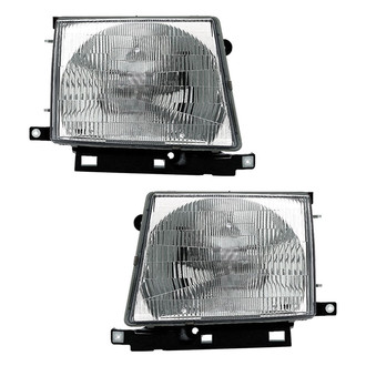Pacific Best® - Driver and Passenger Side Replacement Headlight Set (Standard Line)