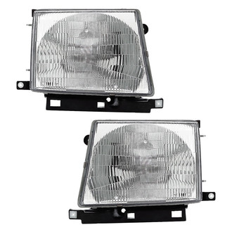 Pacific Best® - Driver and Passenger Side Replacement Headlight Set (CAPA Certified)