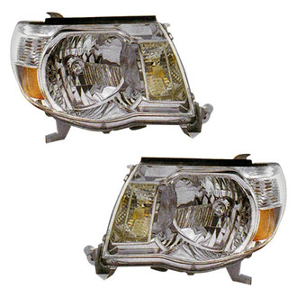 Pacific Best® - Driver and Passenger Side Replacement Headlight Set (Standard Line)