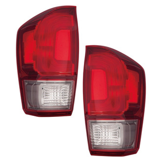Pacific Best® - Driver and Passenger Side Replacement Tail Lights (CAPA Certified)