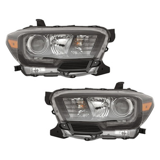 Pacific Best® - Driver and Passenger Side Replacement Headlight Set (CAPA Certified)