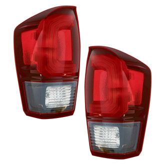 Pacific Best® - Driver and Passenger Side Replacement Tail Lights (CAPA Certified)