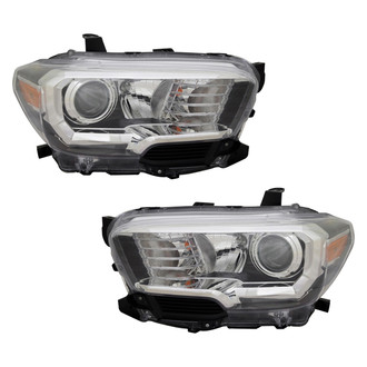 Pacific Best® - Driver and Passenger Side Replacement Headlight Set (CAPA Certified)
