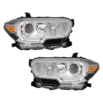 Pacific Best® - Driver and Passenger Side Replacement Headlight Set (Standard Line)