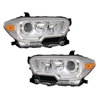 Pacific Best® - Driver and Passenger Side Replacement Headlight Set (Standard Line)