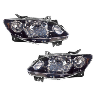 Pacific Best® - Driver and Passenger Side Replacement Headlight Set Lens and Housing (Standard Line)