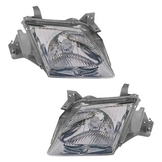 Pacific Best® - Driver and Passenger Side Replacement Headlight Set Lens and Housing (Standard Line)