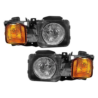 Pacific Best® - Driver and Passenger Side Replacement Headlight Set (CAPA Certified)