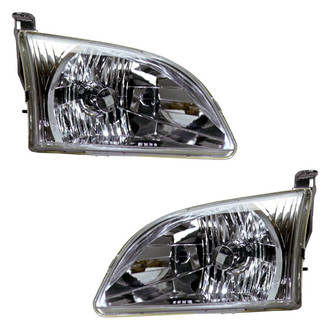 Pacific Best® - Driver and Passenger Side Replacement Headlight Set (Standard Line)