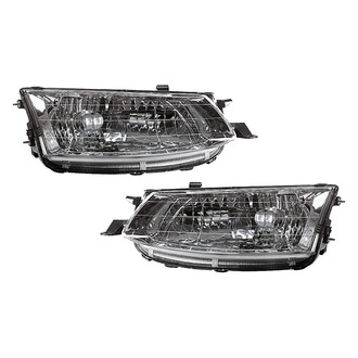 Pacific Best® - Driver and Passenger Side Replacement Headlight Set (Standard Line)