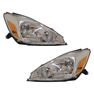 Pacific Best® - Driver and Passenger Side Replacement Headlight Set (CAPA Certified)