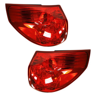Pacific Best® - Driver and Passenger Side Outer Replacement Tail Lights (Standard Line)
