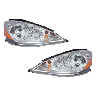 Pacific Best® - Driver and Passenger Side Replacement Headlight Set (NSF Certified)