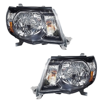 Pacific Best® - Driver and Passenger Side Replacement Headlight Set (Standard Line)