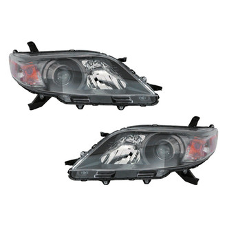 Pacific Best® - Driver and Passenger Side Replacement Headlight Set (CAPA Certified)