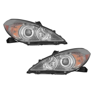 Pacific Best® - Driver and Passenger Side Replacement Headlight Set (Standard Line)