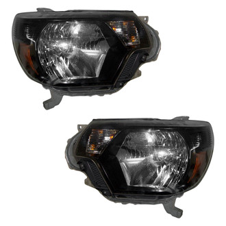 Pacific Best® - Driver and Passenger Side Replacement Headlight Set (CAPA Certified)