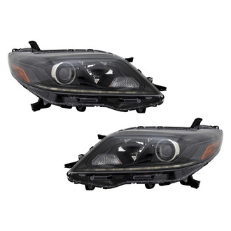 Pacific Best® - Driver and Passenger Side Replacement Headlight Set (Standard Line)