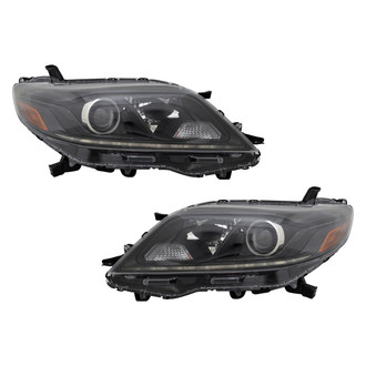 Pacific Best® - Driver and Passenger Side Replacement Headlight Set (CAPA Certified)