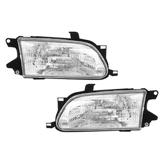 Pacific Best® - Driver and Passenger Side Replacement Headlight Set (Standard Line)
