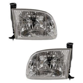 Pacific Best® - Driver and Passenger Side Replacement Headlight Set (Standard Line)