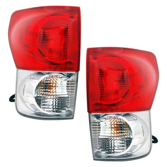 Pacific Best® - Driver and Passenger Side Replacement Tail Lights (CAPA Certified)