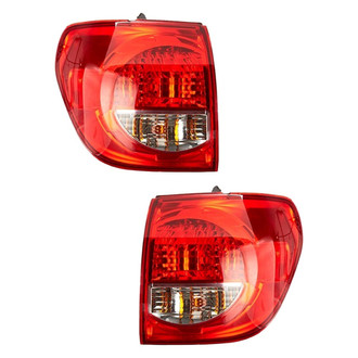 Pacific Best® - Driver and Passenger Side Outer Replacement Tail Lights (CAPA Certified)