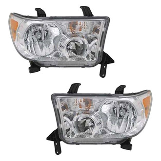 Pacific Best® - Driver and Passenger Side Replacement Headlight Set (CAPA Certified)