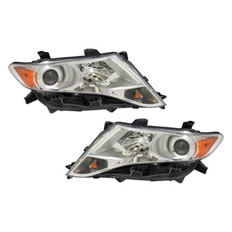 Pacific Best® - Driver and Passenger Side Replacement Headlight Set (NSF Certified)