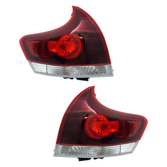 Pacific Best® - Driver and Passenger Side Outer Replacement Tail Lights (Standard Line)
