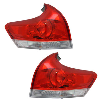 Pacific Best® - Driver and Passenger Side Outer Replacement Tail Lights (CAPA Certified)