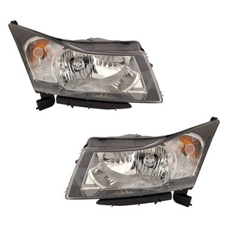 Pacific Best® - Driver and Passenger Side Replacement Headlight Set (Standard Line)