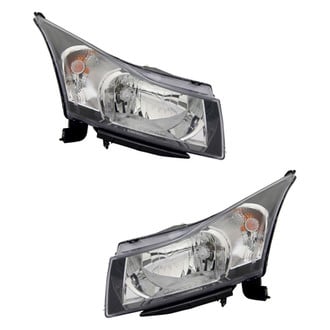 Pacific Best® - Driver and Passenger Side Replacement Headlight Set (CAPA Certified)