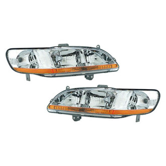 Pacific Best® - Driver and Passenger Side Replacement Headlight Set (Standard Line)