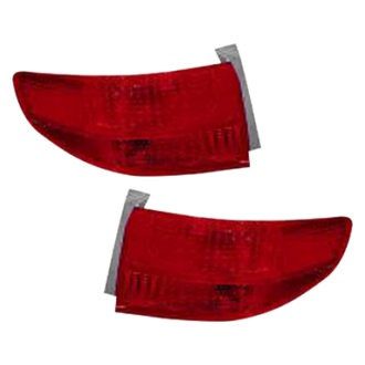 Pacific Best® - Driver and Passenger Side Outer Replacement Tail Light Lens and Housings (Standard Line)