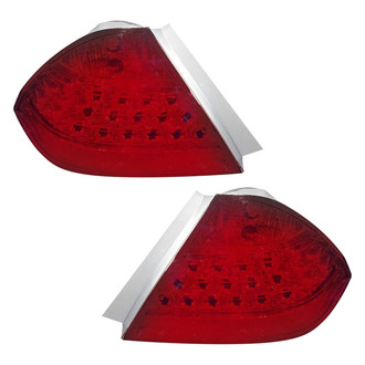 Pacific Best® - Driver and Passenger Side Outer Replacement Tail Lights (CAPA Certified)