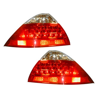 Pacific Best® - Driver and Passenger Side Replacement Tail Light Lens and Housings (Standard Line)