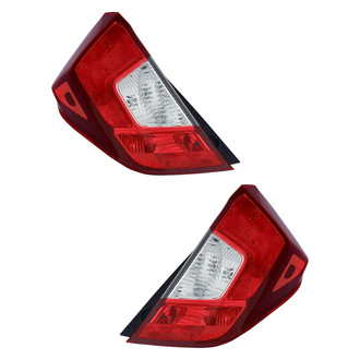 Pacific Best® - Driver and Passenger Side Outer Replacement Tail Lights (Standard Line)