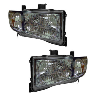 Pacific Best® - Driver and Passenger Side Replacement Headlight Set Lens and Housing (CAPA Certified)