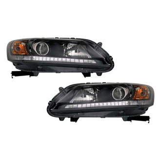 Pacific Best® - Driver and Passenger Side Replacement Headlight Set (CAPA Certified)