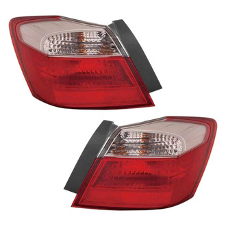 Pacific Best® - Driver and Passenger Side Outer Replacement Tail Lights (CAPA Certified)