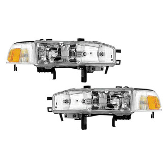 Pacific Best® - Driver and Passenger Side Replacement Headlight Set (Standard Line)
