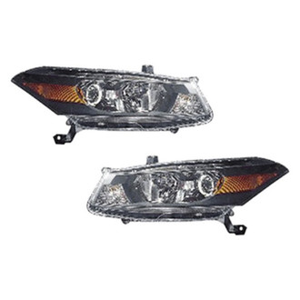 Pacific Best® - Driver and Passenger Side Replacement Headlight Set (NSF Certified)