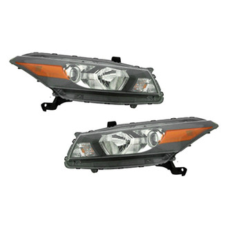 Pacific Best® - Driver and Passenger Side Replacement Headlight Set (Standard Line)