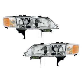Pacific Best® - Driver and Passenger Side Replacement Headlight Set (Standard Line)