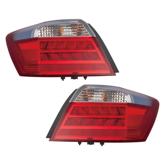 Pacific Best® - Driver and Passenger Side Outer Replacement Tail Lights (Standard Line)